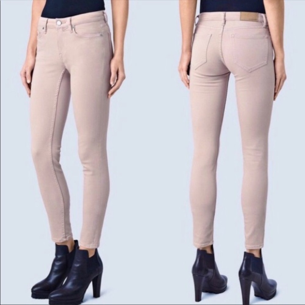All Saints Ladies Size 26 Blush Color Straight Jeans